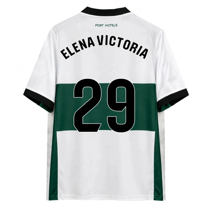 Danxen Heren Elena Victoria Mas Berna #29 Groen Wit Rood Thuisshirt Thuistenue 2026/27 T-Shirt