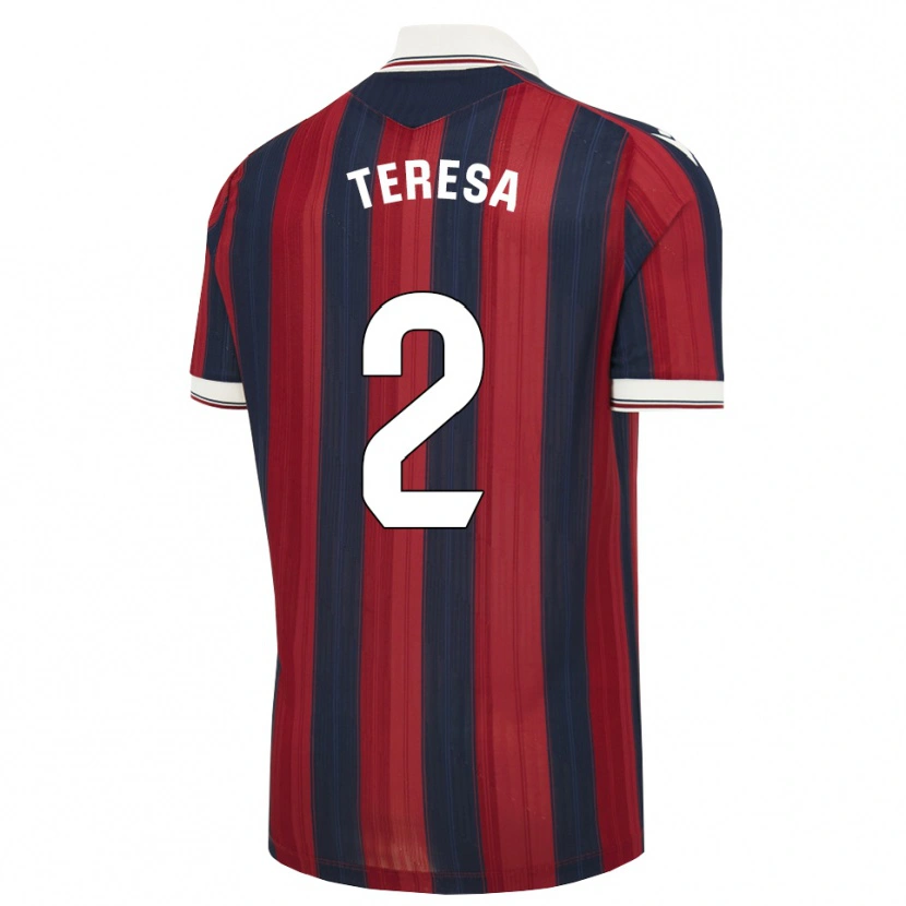 Danxen Heren Teresa Mérida #2 Middernachtblauw Rood Thuisshirt Thuistenue 2026/27 T-Shirt