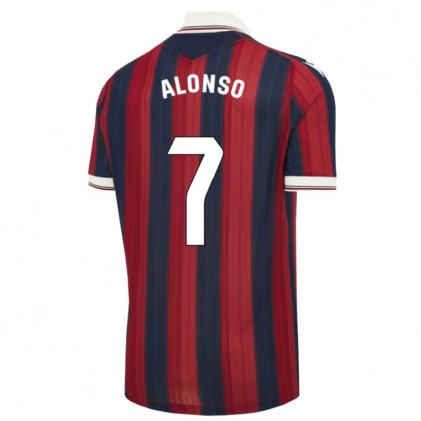Danxen Heren Javi Alonso #7 Middernachtblauw Rood Thuisshirt Thuistenue 2026/27 T-Shirt