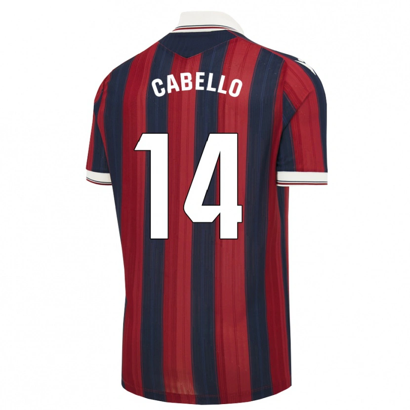 Danxen Heren Jorge Cabello #14 Middernachtblauw Rood Thuisshirt Thuistenue 2026/27 T-Shirt