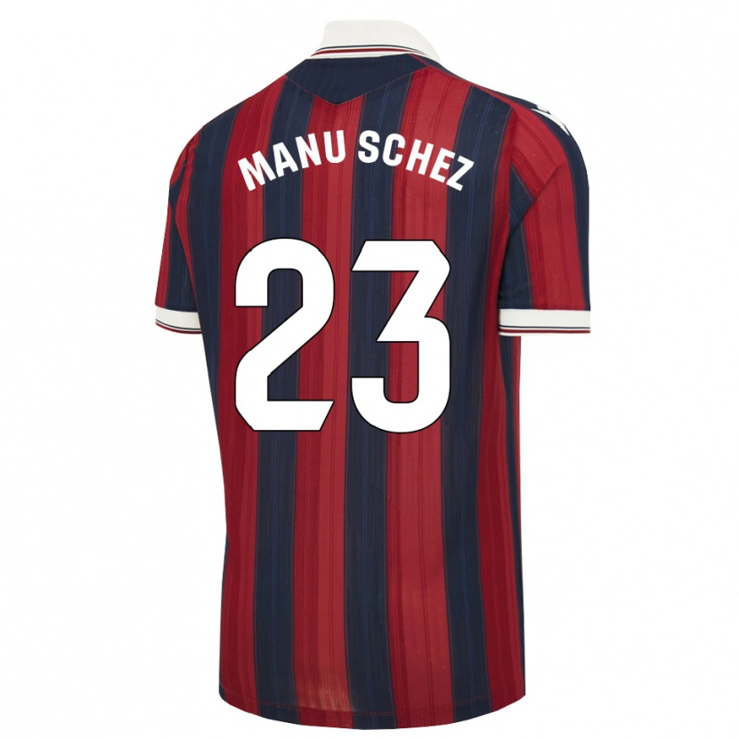 Danxen Heren Manu Sánchez #23 Middernachtblauw Rood Thuisshirt Thuistenue 2026/27 T-Shirt