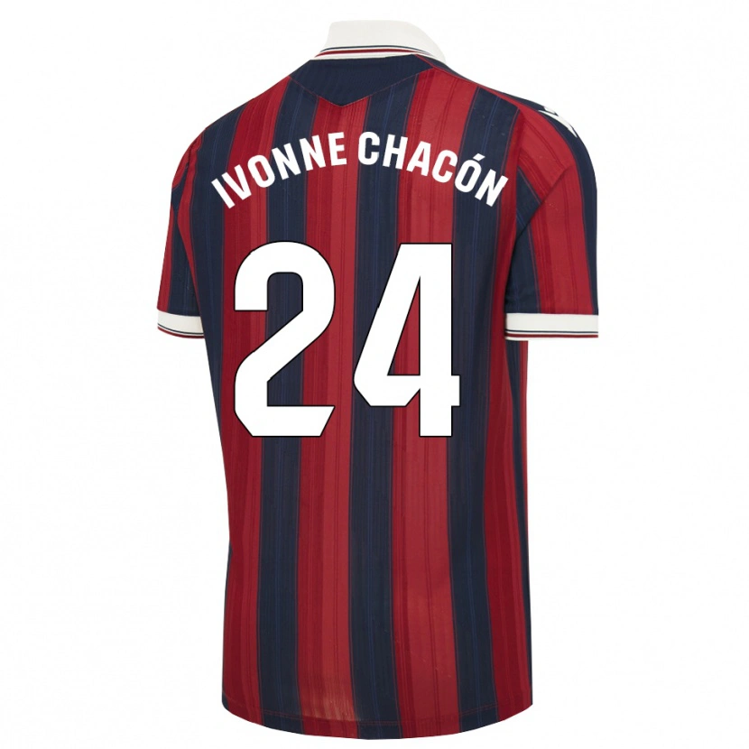 Danxen Heren Ivonne Chacón #24 Middernachtblauw Rood Thuisshirt Thuistenue 2026/27 T-Shirt