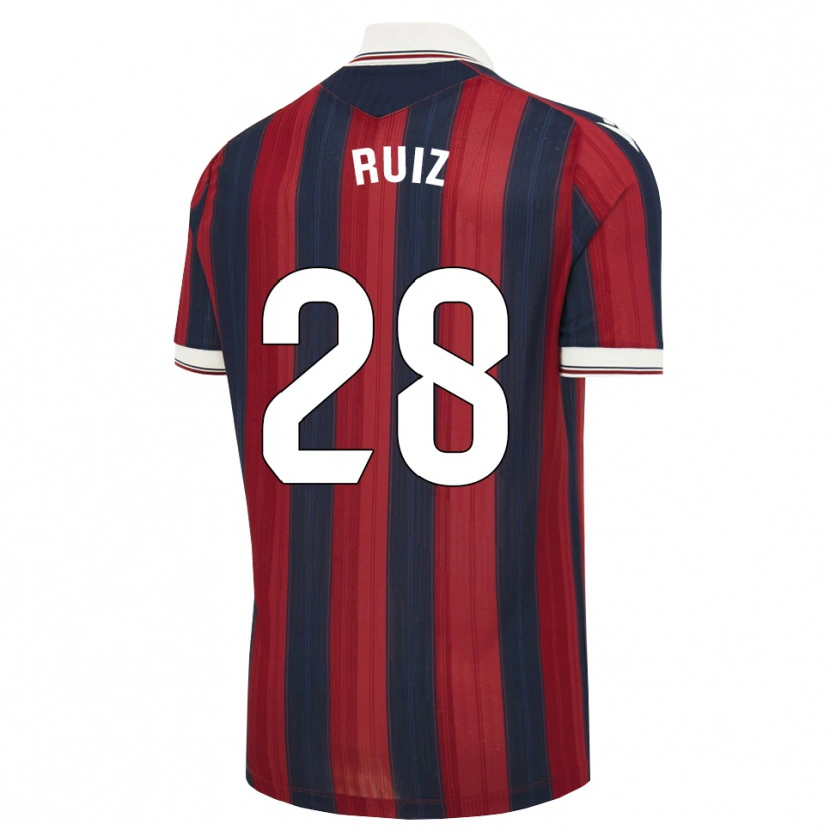 Danxen Heren Joan Ruiz #28 Middernachtblauw Rood Thuisshirt Thuistenue 2026/27 T-Shirt