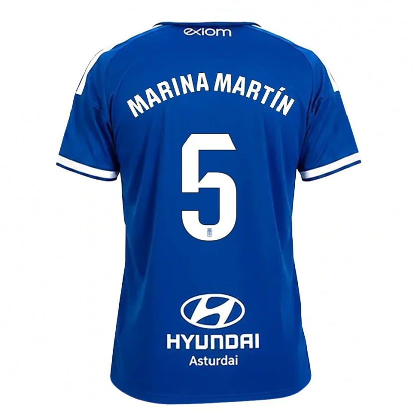 Danxen Heren Marina Martín #5 Mediumblauw Wit Thuisshirt Thuistenue 2026/27 T-Shirt