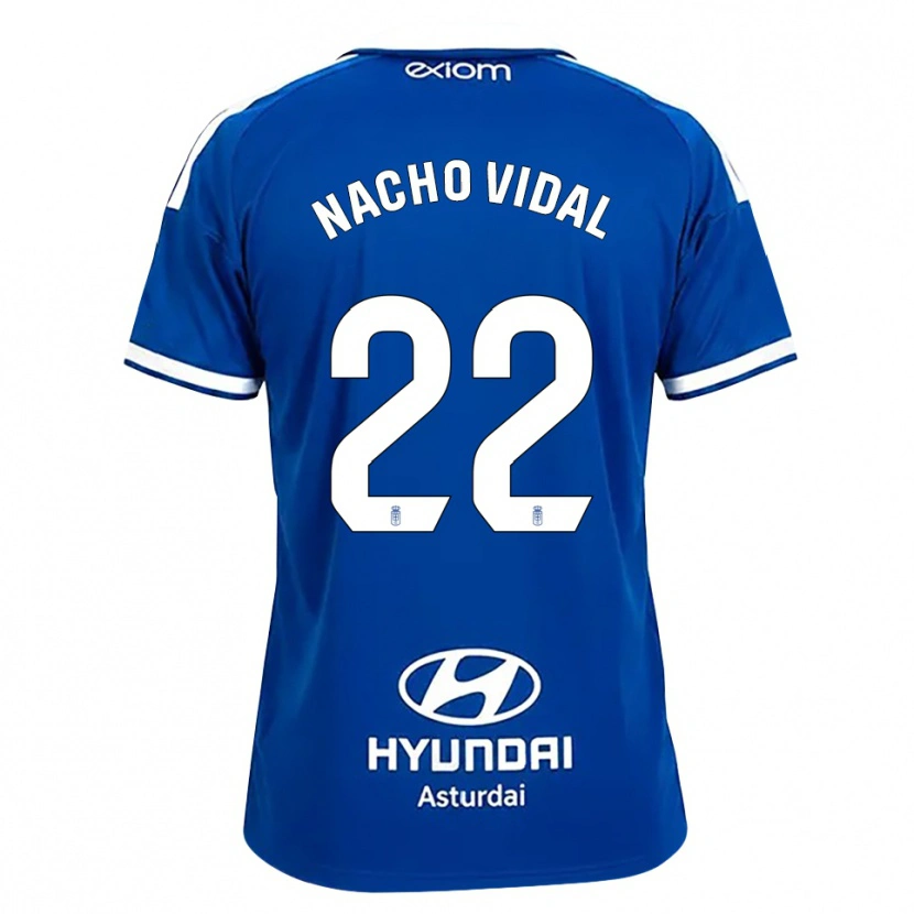 Danxen Heren Nacho Vidal #22 Mediumblauw Wit Thuisshirt Thuistenue 2026/27 T-Shirt