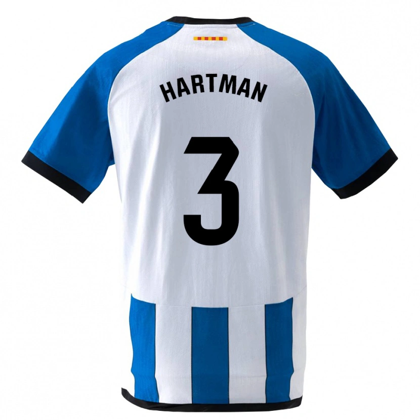 Danxen Heren Quilindschy Hartman #3 Koninklijk Blauw Wit Thuisshirt Thuistenue 2026/27 T-Shirt