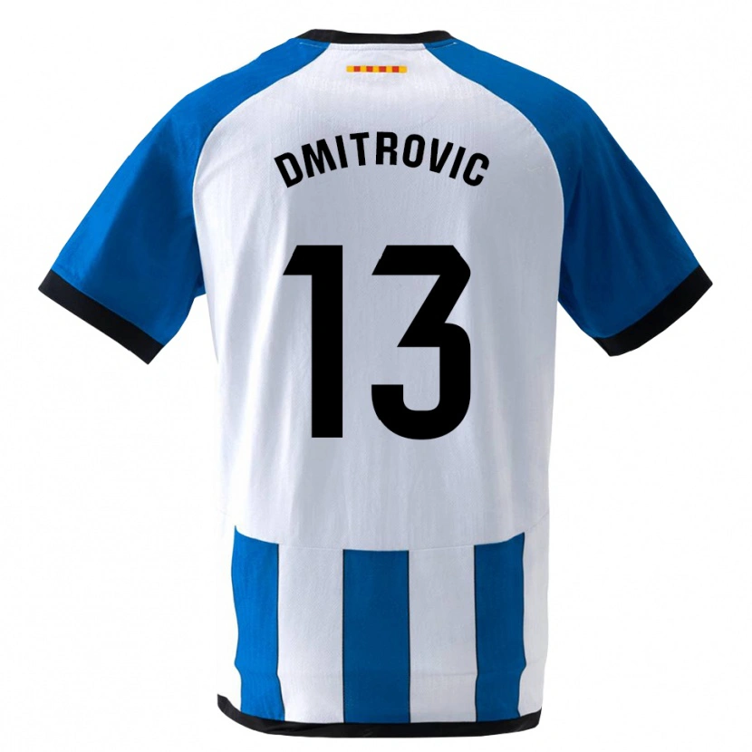 Danxen Heren Marko Dmitrovic #13 Koninklijk Blauw Wit Thuisshirt Thuistenue 2026/27 T-Shirt