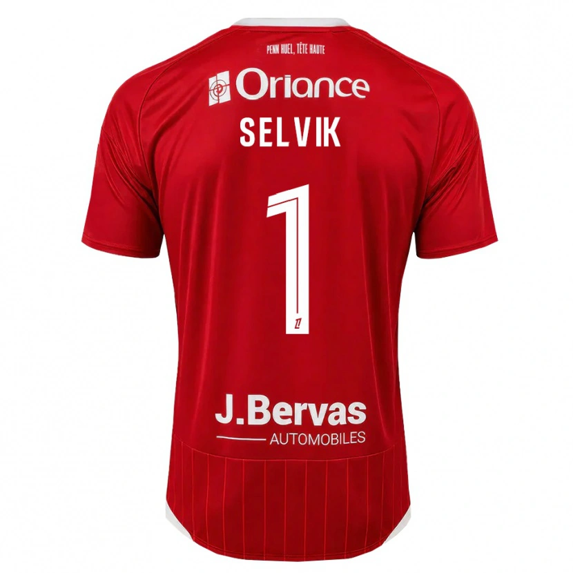 Danxen Heren Egil Selvik #1 Wit Rood Thuisshirt Thuistenue 2026/27 T-Shirt