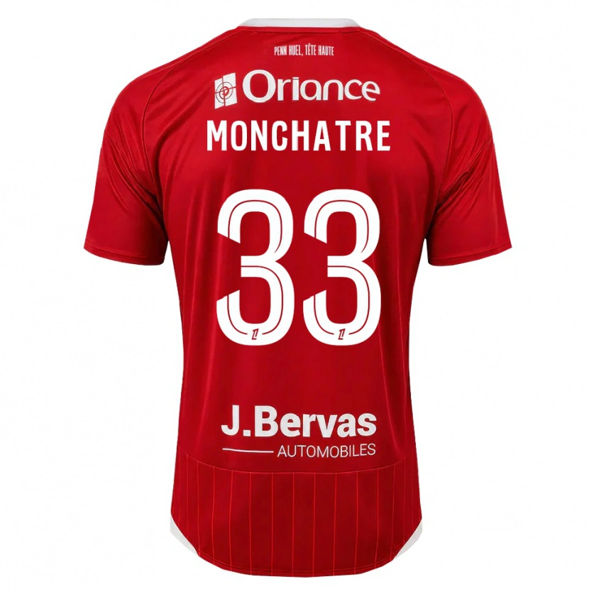 Danxen Heren Enzo Monchatre #33 Wit Rood Thuisshirt Thuistenue 2026/27 T-Shirt