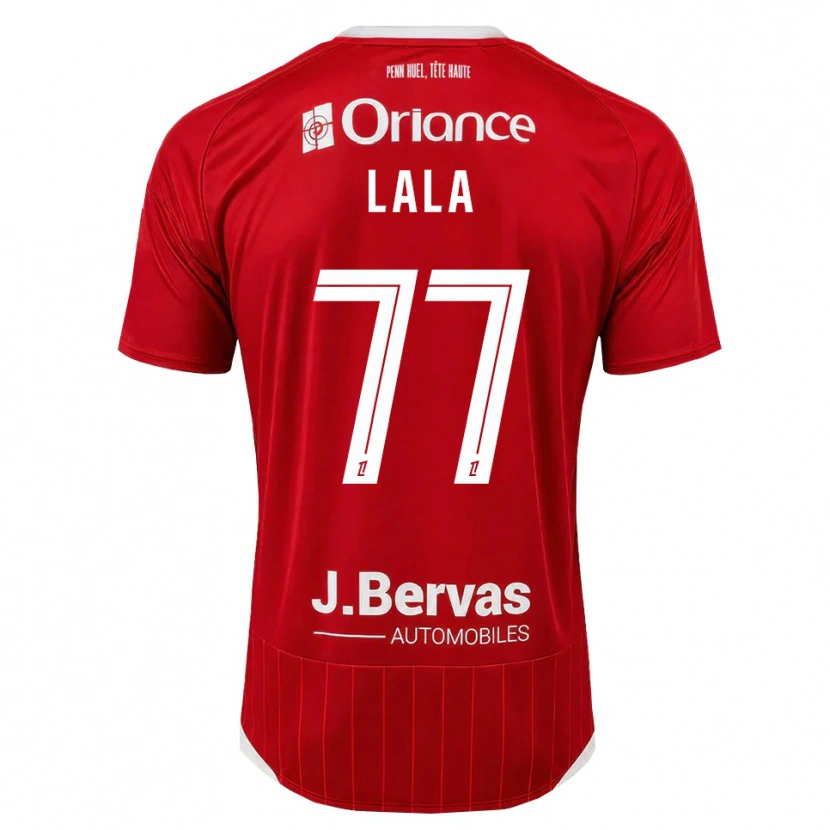 Danxen Heren Kenny Lala #77 Wit Rood Thuisshirt Thuistenue 2026/27 T-Shirt