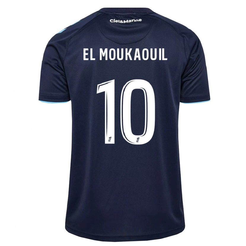 Danxen Heren Mohamed El Moukaouil #10 Centaurieblauw Middernachtblauw Thuisshirt Thuistenue 2026/27 T-Shirt