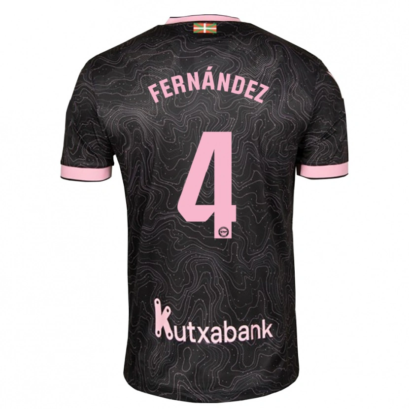 Danxen Heren Aritz Fernández #4 Zwart Roze Uitshirt Uittenue 2026/27 T-Shirt