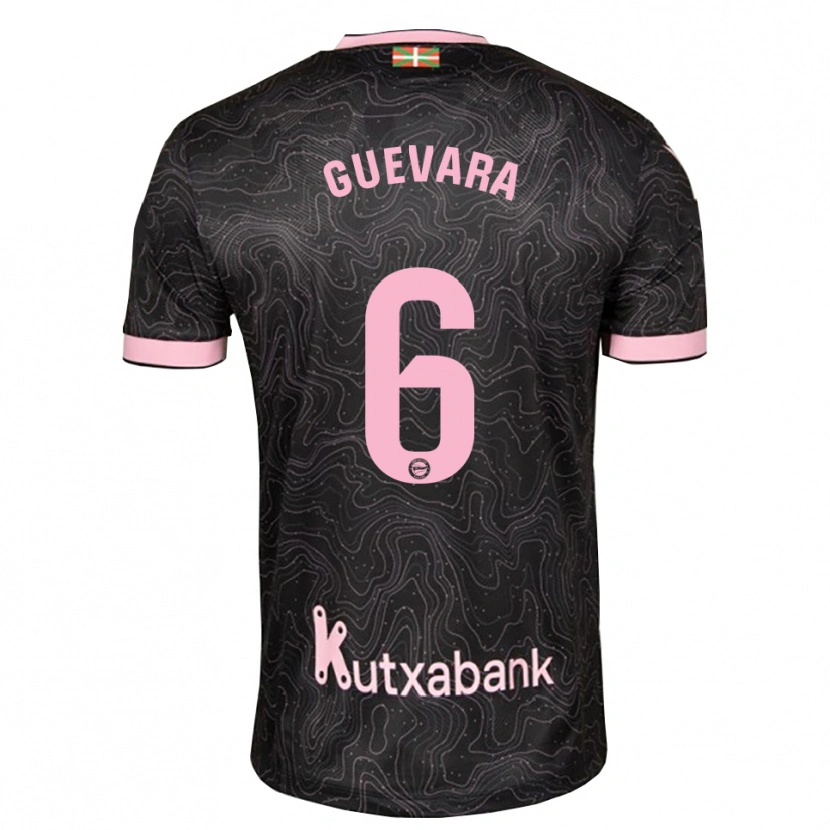 Danxen Heren Ander Guevara #6 Zwart Roze Uitshirt Uittenue 2026/27 T-Shirt