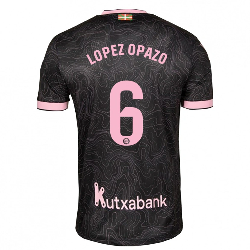 Danxen Heren Nayadet Zulema Lopez Opazo #6 Zwart Roze Uitshirt Uittenue 2026/27 T-Shirt