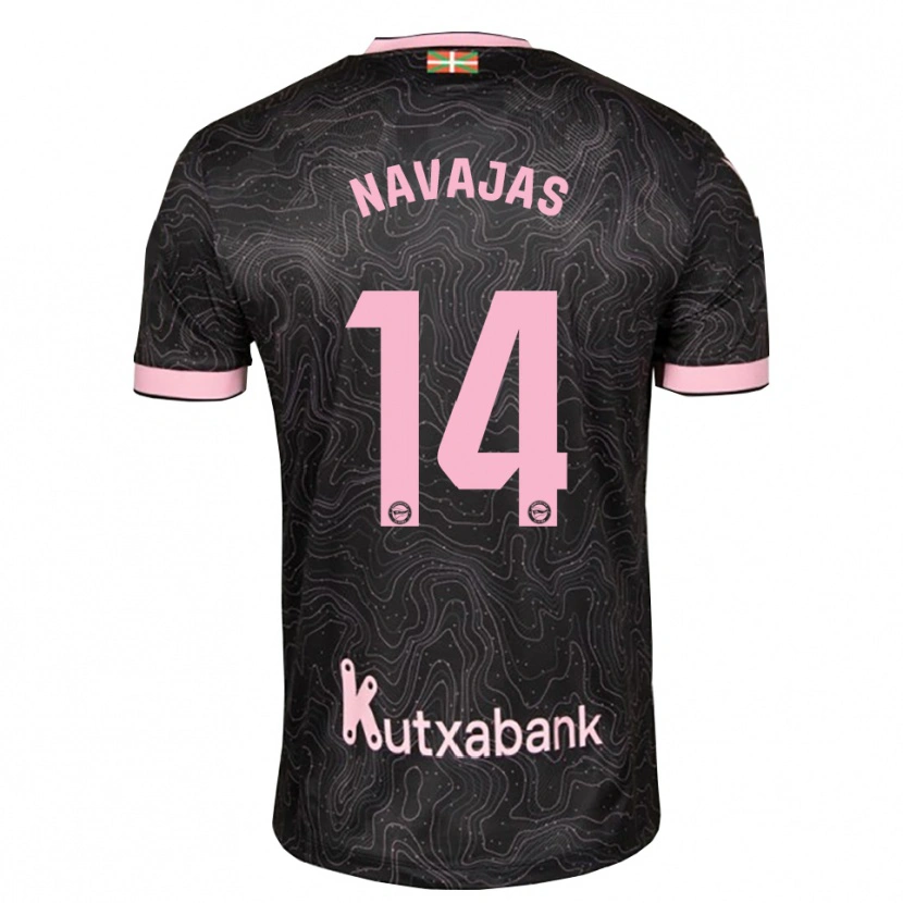 Danxen Heren Laura Navajas #14 Zwart Roze Uitshirt Uittenue 2026/27 T-Shirt