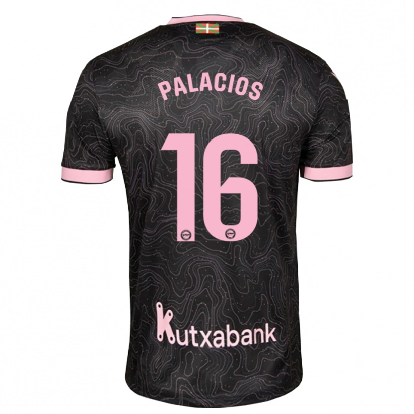 Danxen Heren Aser Palacios #16 Zwart Roze Uitshirt Uittenue 2026/27 T-Shirt