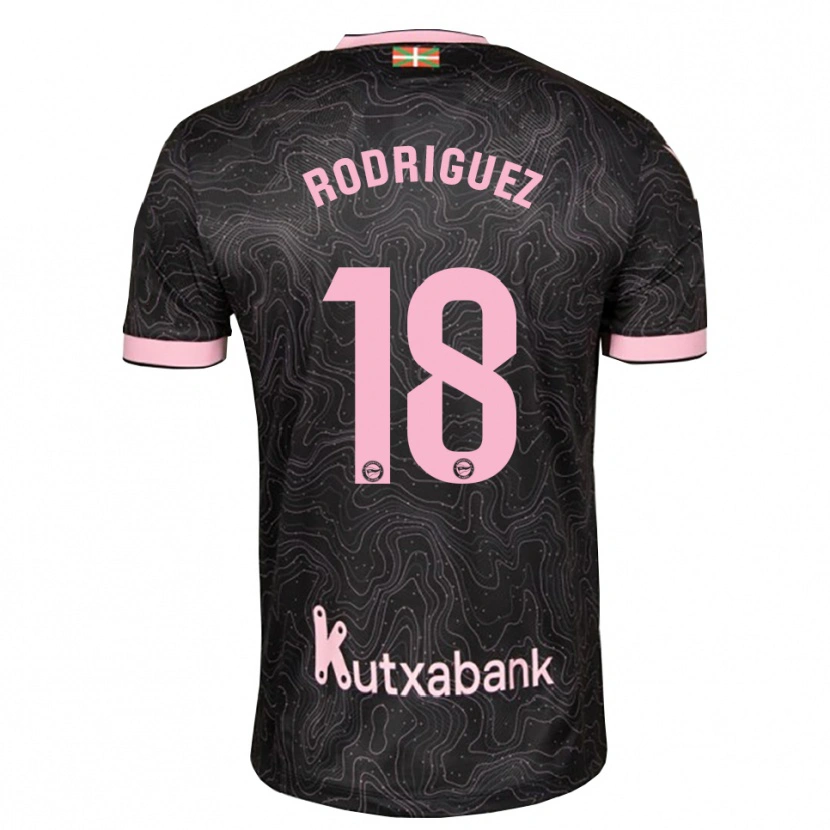 Danxen Heren Mikel Rodriguez #18 Zwart Roze Uitshirt Uittenue 2026/27 T-Shirt