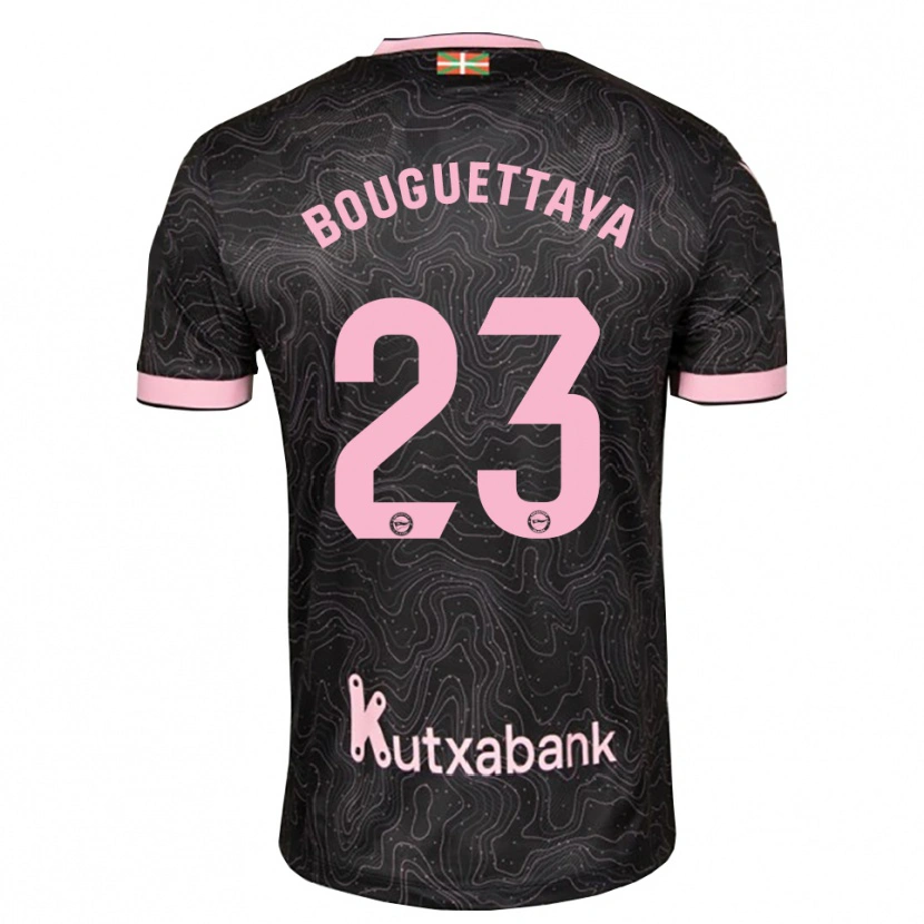 Danxen Heren Tazghat Bouguettaya #23 Zwart Roze Uitshirt Uittenue 2026/27 T-Shirt