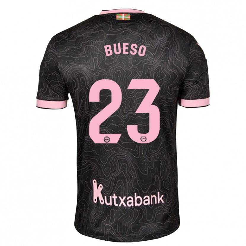 Danxen Heren Alejandro Bueso #23 Zwart Roze Uitshirt Uittenue 2026/27 T-Shirt