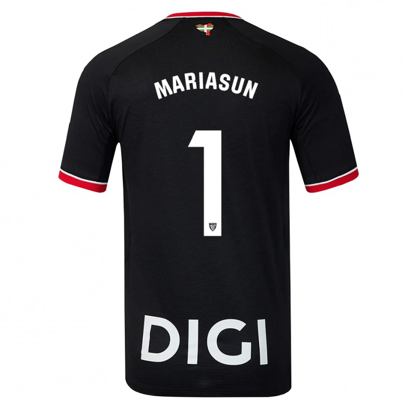 Danxen Heren María Asunción Quiñones Goikoetxea #1 Zwart Wit Rood Uitshirt Uittenue 2026/27 T-Shirt