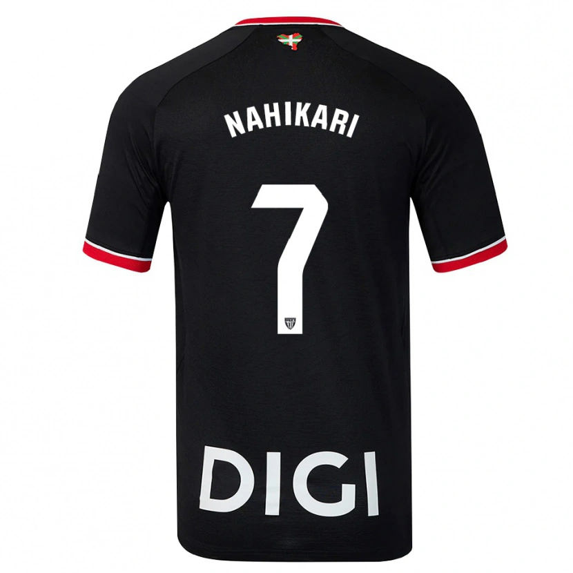 Danxen Heren Nahikari Garcia Perez #7 Zwart Wit Rood Uitshirt Uittenue 2026/27 T-Shirt