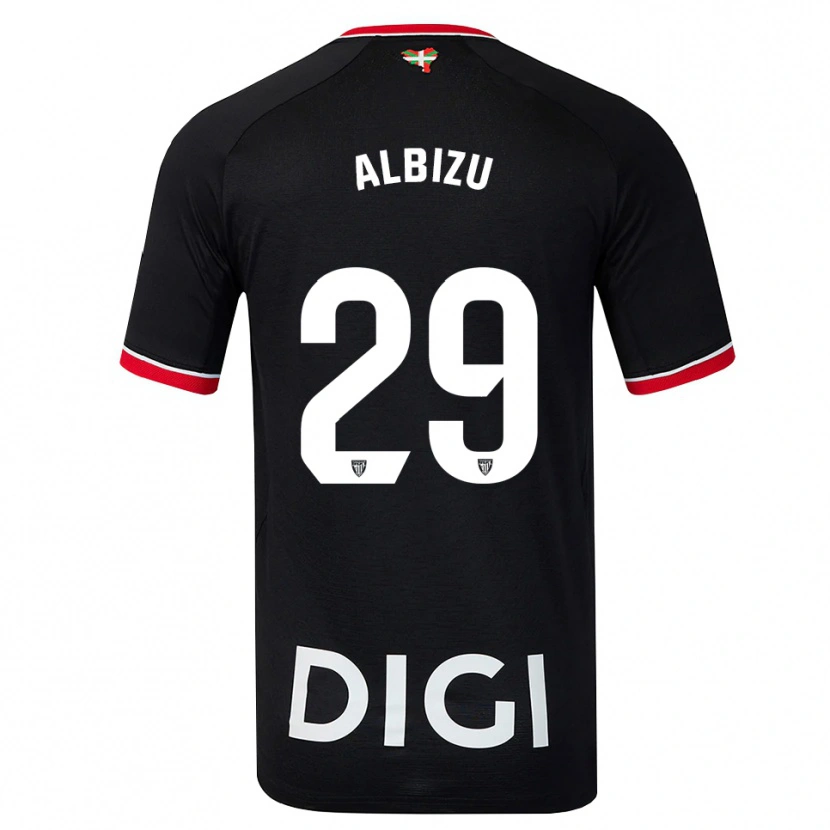 Danxen Heren Alain Albizu #29 Zwart Wit Rood Uitshirt Uittenue 2026/27 T-Shirt