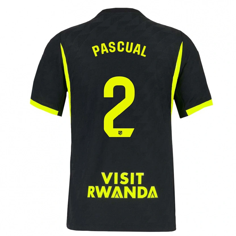 Danxen Heren Martin Pascual #2 Heldergroen Zwart Uitshirt Uittenue 2026/27 T-Shirt