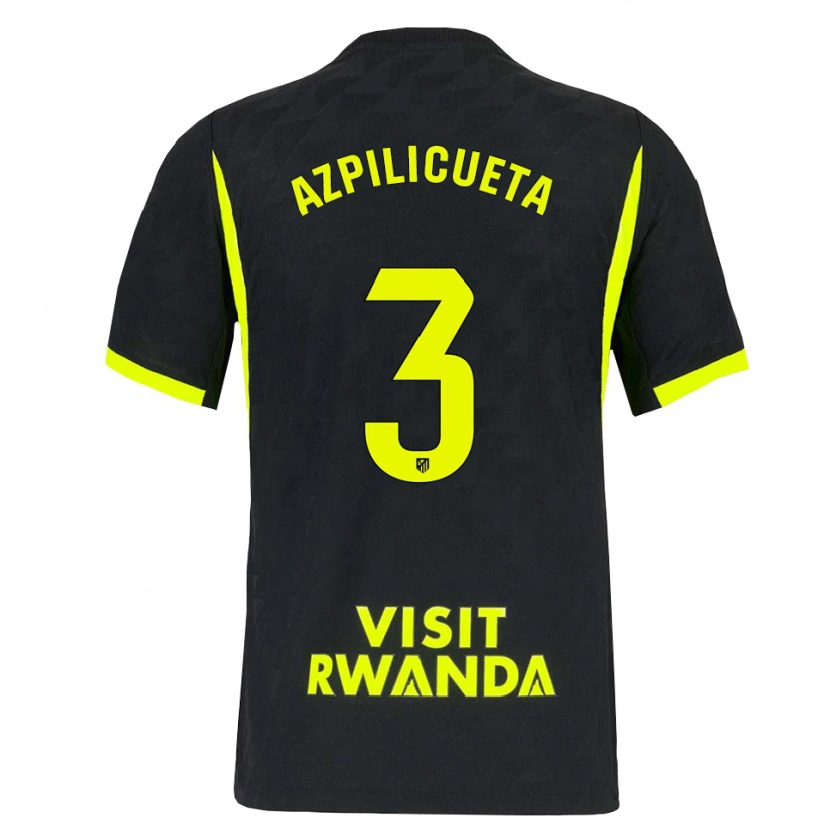 Danxen Heren César Azpilicueta #3 Heldergroen Zwart Uitshirt Uittenue 2026/27 T-Shirt