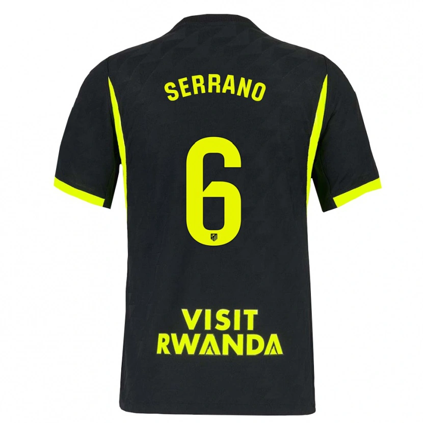 Danxen Heren Javi Serrano #6 Heldergroen Zwart Uitshirt Uittenue 2026/27 T-Shirt