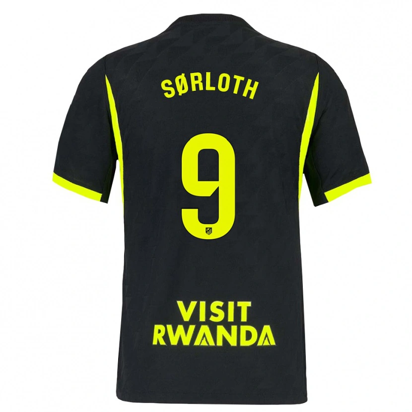 Danxen Heren Alexander Sørloth #9 Heldergroen Zwart Uitshirt Uittenue 2026/27 T-Shirt