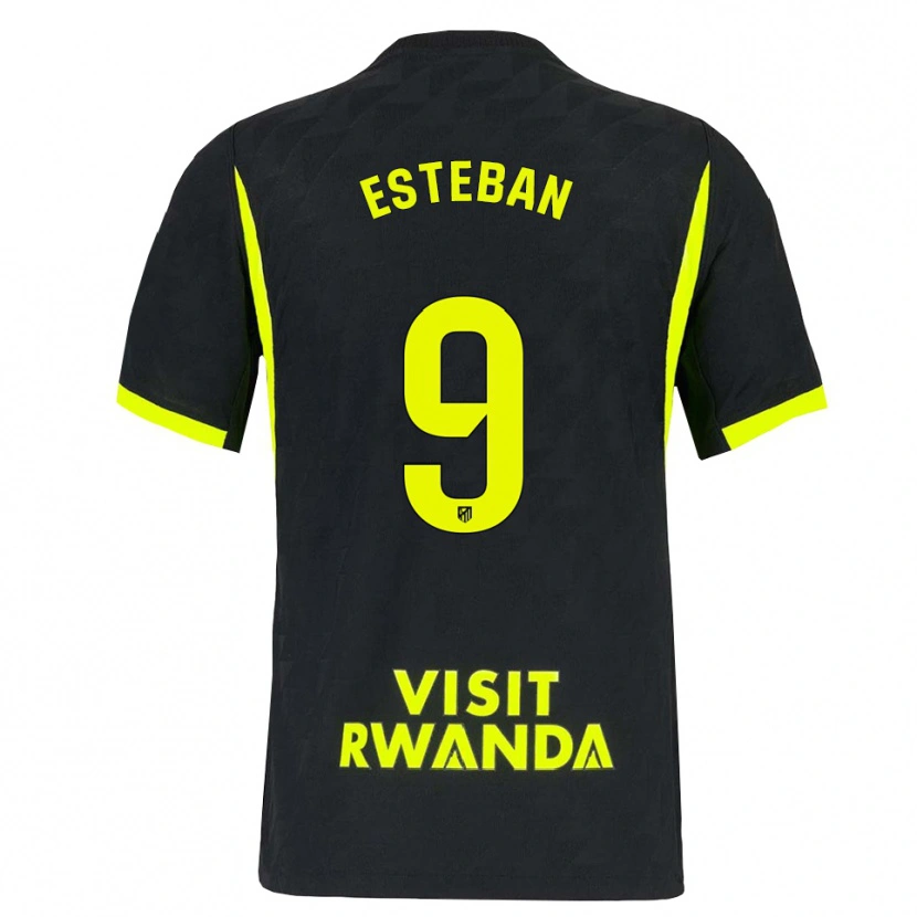 Danxen Heren Sergio Esteban #9 Heldergroen Zwart Uitshirt Uittenue 2026/27 T-Shirt