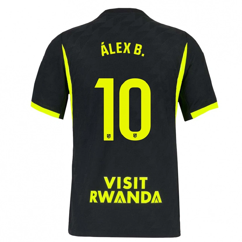 Danxen Heren Álex Baena #10 Heldergroen Zwart Uitshirt Uittenue 2026/27 T-Shirt