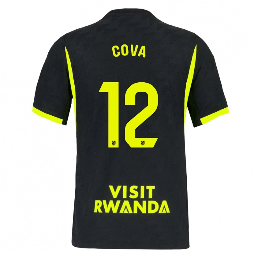Danxen Heren Adrian Cova #12 Heldergroen Zwart Uitshirt Uittenue 2026/27 T-Shirt
