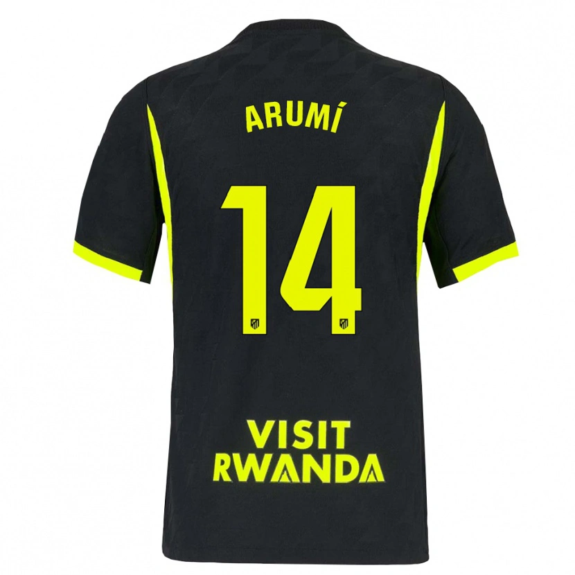 Danxen Heren Joel Arumí #14 Heldergroen Zwart Uitshirt Uittenue 2026/27 T-Shirt
