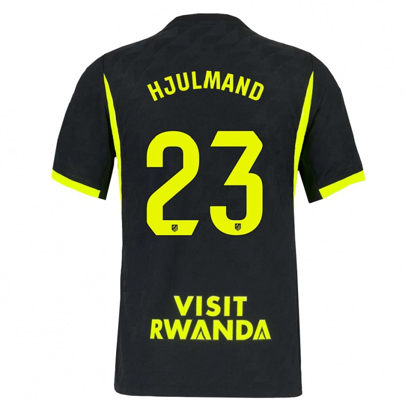 Danxen Heren Morten Hjulmand #23 Heldergroen Zwart Uitshirt Uittenue 2026/27 T-Shirt