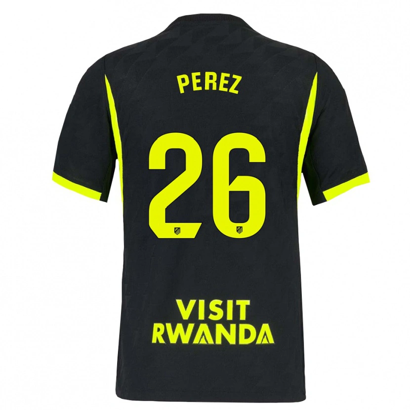 Danxen Heren Xenia Perez #26 Heldergroen Zwart Uitshirt Uittenue 2026/27 T-Shirt