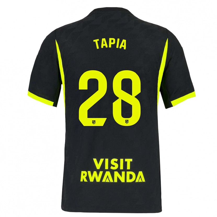 Danxen Heren Unai Tapia #28 Heldergroen Zwart Uitshirt Uittenue 2026/27 T-Shirt