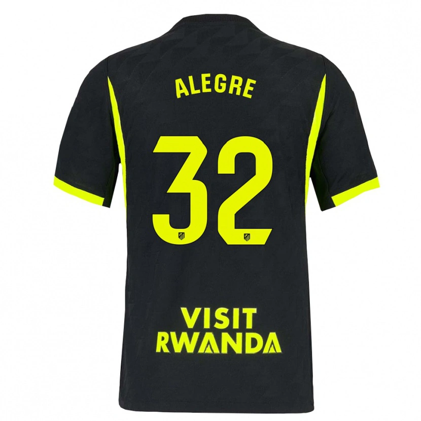 Danxen Heren Juan Alegre #32 Heldergroen Zwart Uitshirt Uittenue 2026/27 T-Shirt