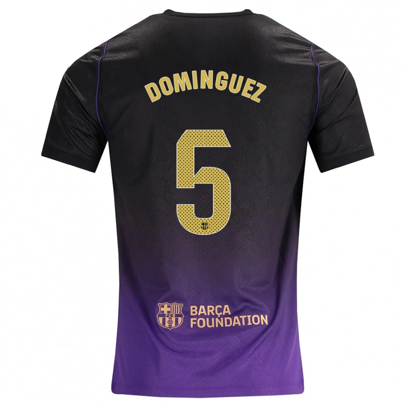 Danxen Heren Sergi Dominguez #5 Paars Geel Zwart Uitshirt Uittenue 2026/27 T-Shirt