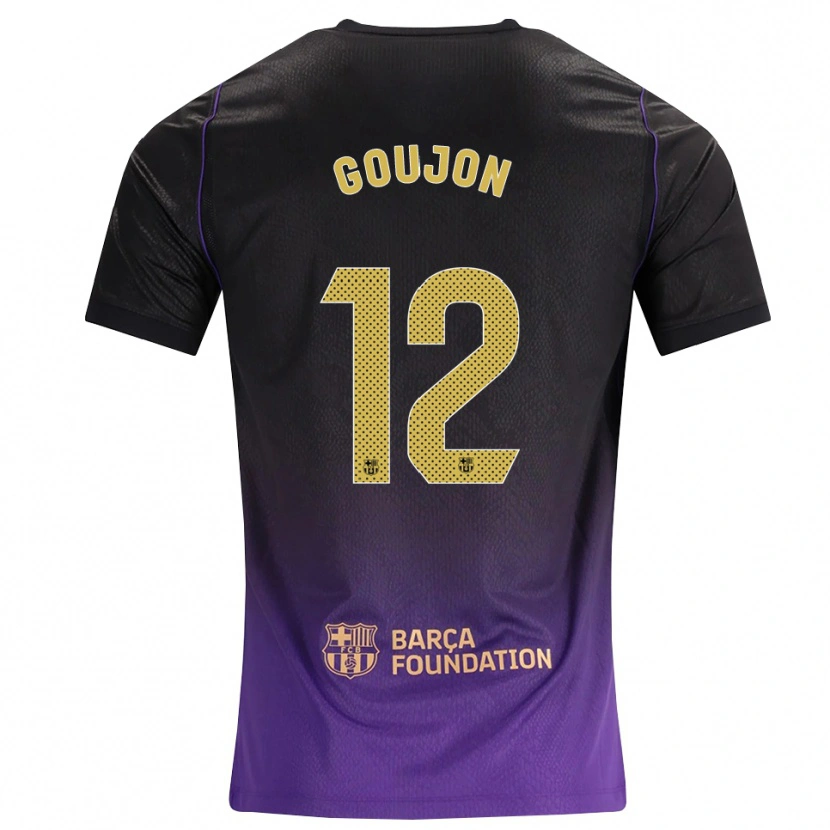 Danxen Heren Iker Goujon #12 Paars Geel Zwart Uitshirt Uittenue 2026/27 T-Shirt