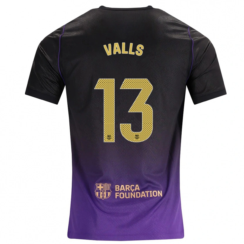 Danxen Heren Gerard Valls #13 Paars Geel Zwart Uitshirt Uittenue 2026/27 T-Shirt