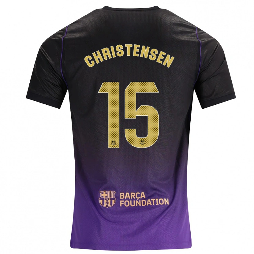 Danxen Heren Andreas Christensen #15 Paars Geel Zwart Uitshirt Uittenue 2026/27 T-Shirt