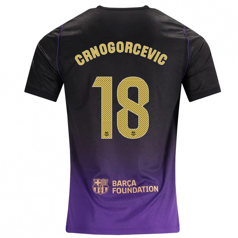 Danxen Heren Ana-Maria Crnogorcevic #18 Paars Geel Zwart Uitshirt Uittenue 2026/27 T-Shirt