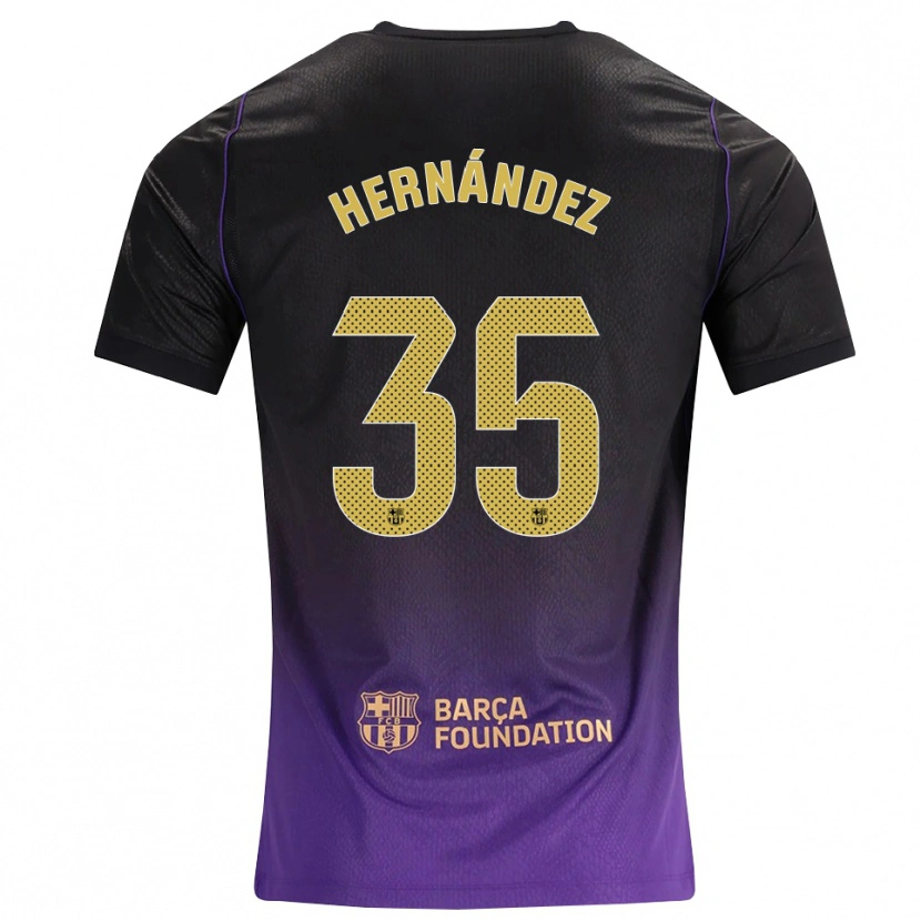 Danxen Heren Joni Hernández #35 Paars Geel Zwart Uitshirt Uittenue 2026/27 T-Shirt
