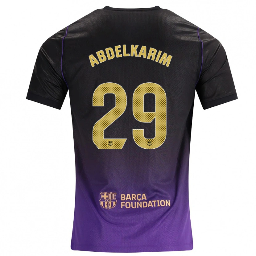 Danxen Heren Hamza Abdelkarim #29 Paars Geel Zwart Uitshirt Uittenue 2026/27 T-Shirt
