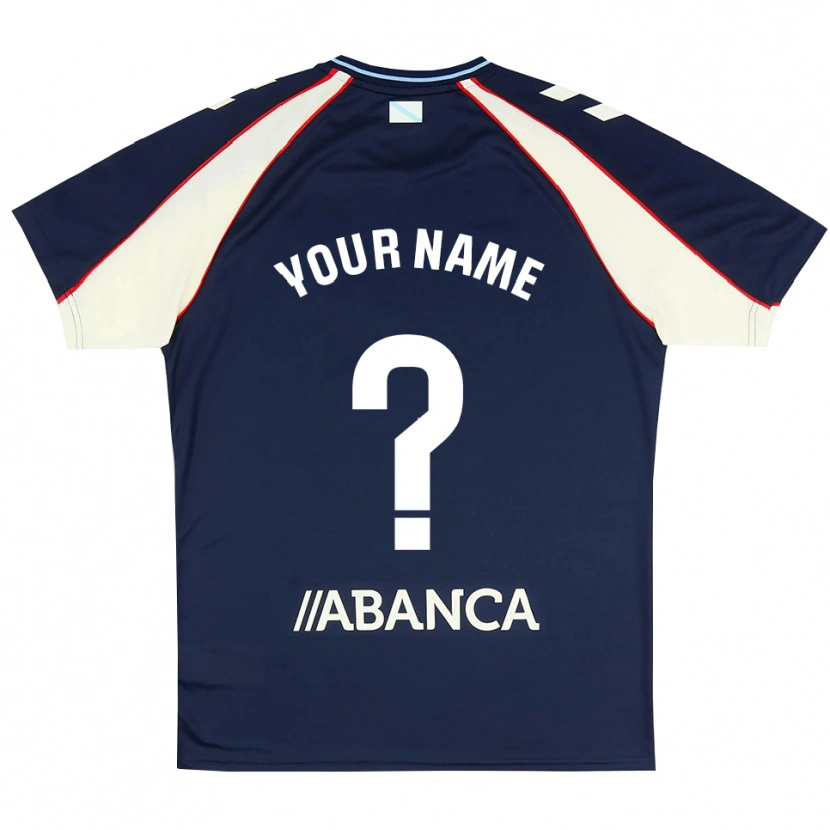 Danxen Heren Uw Naam #0 Koninklijk Blauw Rood Wit Uitshirt Uittenue 2026/27 T-Shirt