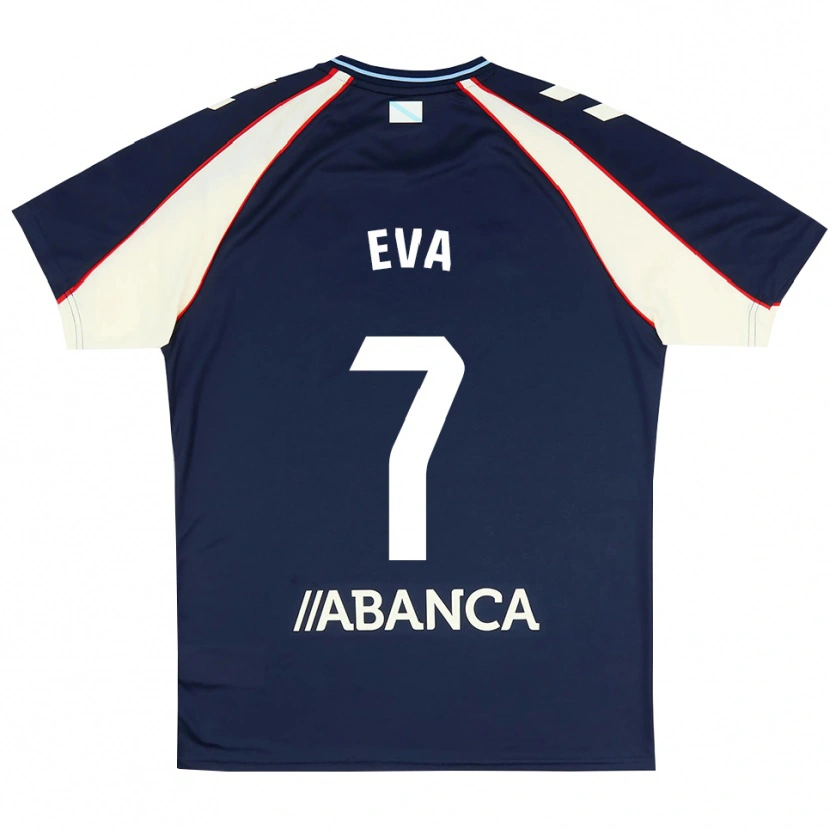 Danxen Heren Eva López #7 Koninklijk Blauw Rood Wit Uitshirt Uittenue 2026/27 T-Shirt