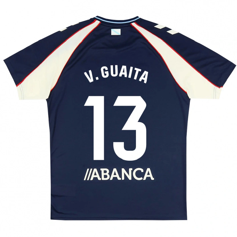Danxen Heren Vicente Guaita #13 Koninklijk Blauw Rood Wit Uitshirt Uittenue 2026/27 T-Shirt