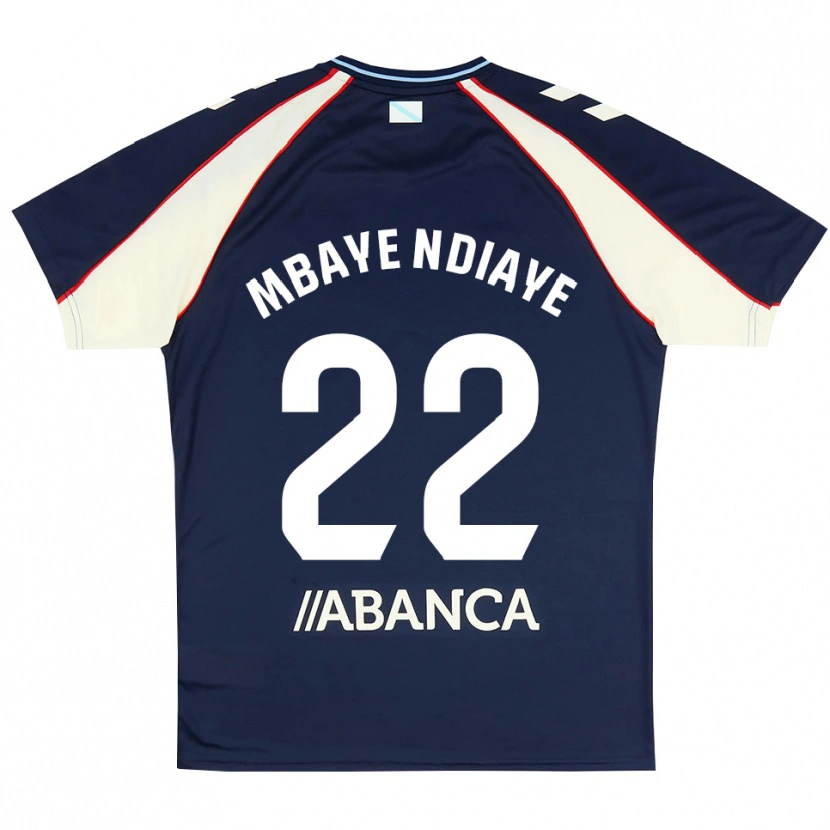 Danxen Heren Seyni Mbaye Ndiaye #22 Koninklijk Blauw Rood Wit Uitshirt Uittenue 2026/27 T-Shirt