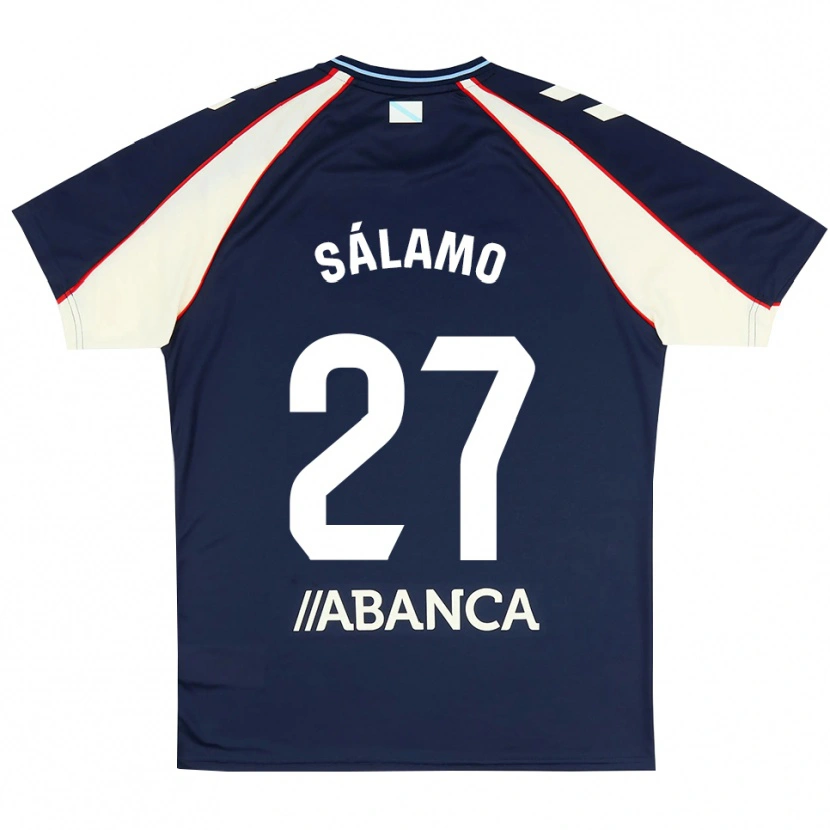 Danxen Heren Jorge Sálamo #27 Koninklijk Blauw Rood Wit Uitshirt Uittenue 2026/27 T-Shirt